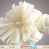 Stretchable Off White Flower Hair Band for Indian Toddlers