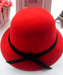 Buy Online Stunning Red Round Hat for Young Babies