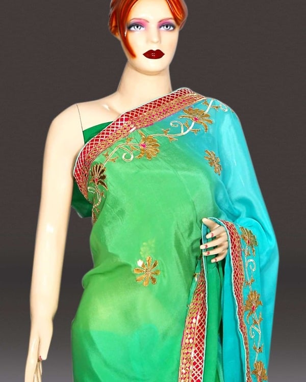 Women Rajasthani saree wedding occasion wear stylish traditional elegance