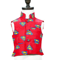 Designer Kids Ethnic Modi Jacket with Superman Print