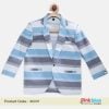 Stylish Grey and Blue Striped Party Blazer for Little Boy