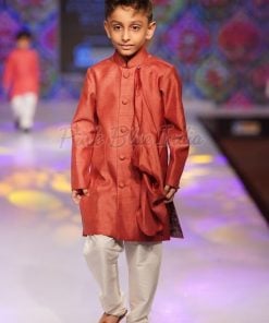 Kids Rust Color kurta pajama – Indian Wedding Outfit For Baby Boy