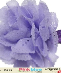 Stylish Purple Infant Headband with Beautiful Lavender Flower