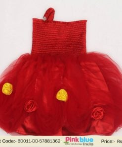 Red Little Princess Birthday Short Tutu Dress Outfit India
