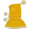 Cute Yellow Woolen Crochet Toddler Baby Scarf Hat 
