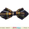 Toddler Boys Bow Tie in Black with Texture and Stripes