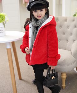 red baby winter coat