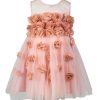 Kids Special Occasions Dress - Toddler Peach Rose Flower Outfit