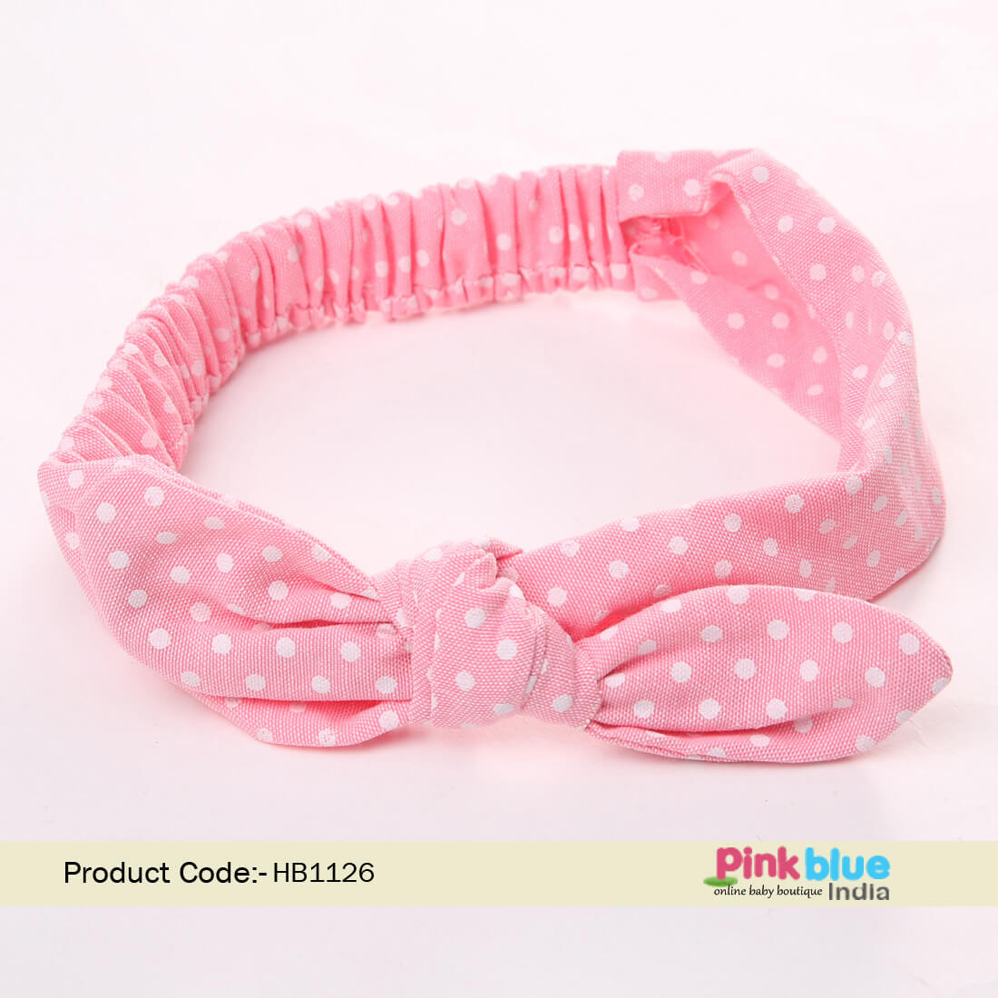 Top Knot Tie Baby Girl Headband, Pink Baby Head Wrap Accessories Online