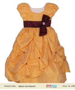 Shop Trendy Gold Party Gown Dress Kids Baby Girl
