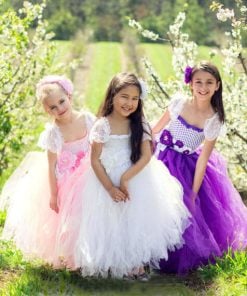 Flower Girls Tutu Wedding Dress for Baby Birthday