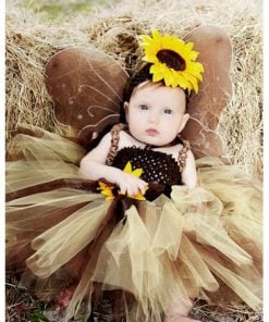 Infant and Toddler Summer Sunflower Tutu Dress Costume India