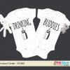 Twin baby outfits funny Twin Onesies, Twin Boy Girl Matching funny Clothing