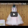 Buy Unicorn Birthday Party Dress Gown Online for Baby Girl