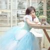 Unique Sky Blue Cinderella Tutu Dress for Little Princess
