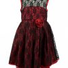 Kids Girls Party Special Occasion Dress Red and Black