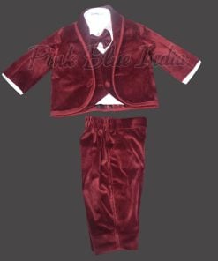 Velvet Baby Boy First Birthday Suit Party wear Waistcoat