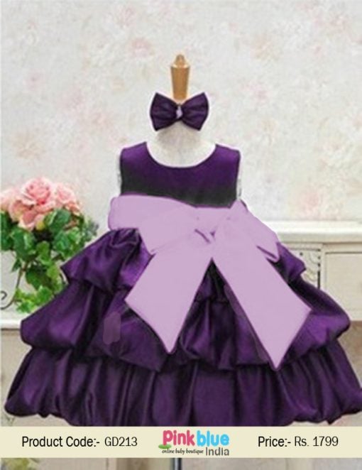 violet baby balloon dress