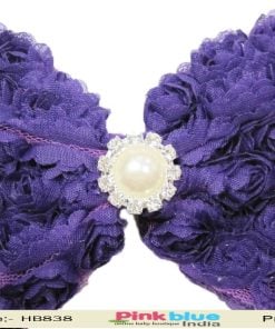 Infant Girl Headband with Floral Bow