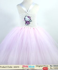 Baby Girl Light Pink Wedding Wear Tutu Dress Kitty