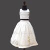 Kids white chikankari lehenga traditional Indian wedding outfit