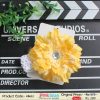 White Crochet Floral Hair Band for Newborn Princess Yellow Flower