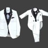 White Father Son Matching Wedding Party Suits Online