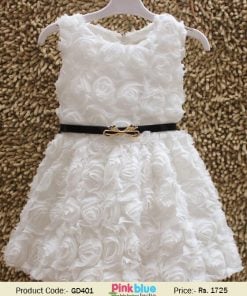 white floral baby dress