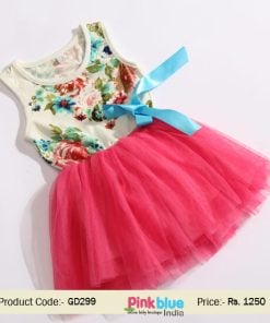 printed baby party dress