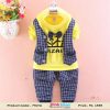 Yellow and Blue Checks Formal Special Occasion Clothing for Baby Boys