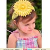 Yellow Big Flower Crochet Headband for Children