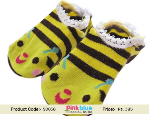yellow newborn socks