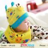 Buy Online Gorgeous Yellow Caterpillar Toddler Cap With Matching Muffler