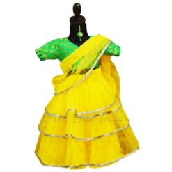 Yellow Girls Lehenga, little girl Party Wear Yellow lehenga choli