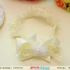 Gorgeous Yellow Infant Flower Headband for Indian Girls with Net Flower