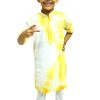 Buy Exclusive designer boys yellow cotton Kurta 