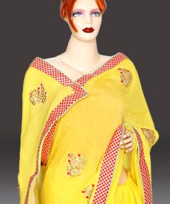 Buy designer gota patti saree online with fabulous Jaipuri gota patti work