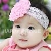 Baby pink hair band for infant girls, stylish party accessory