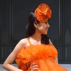 candy-orange-color-western-girls-dress