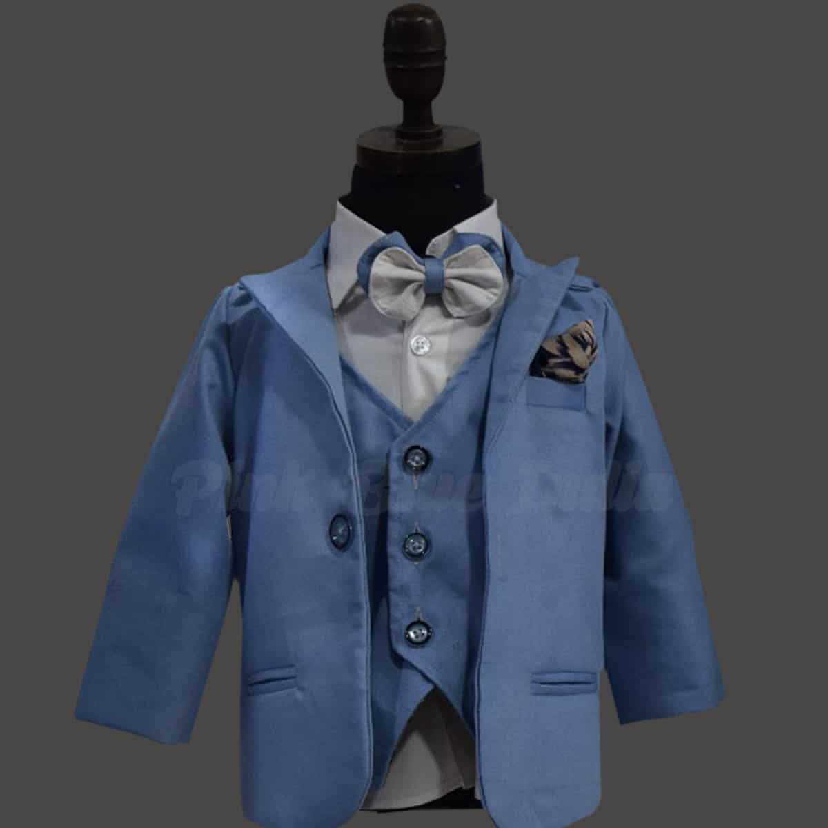 5Piece Blue Suit for Baby Boys