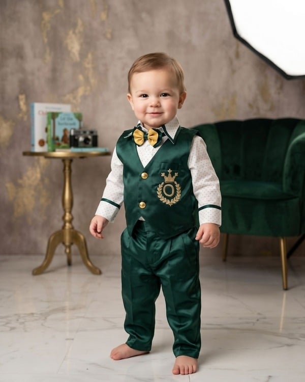 Royal and Regal Waistcoat Set for Boys