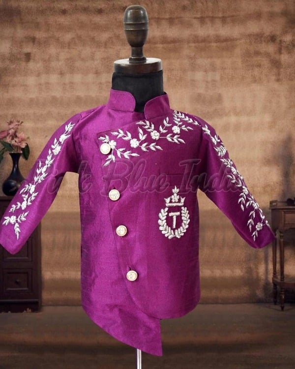 Boys jacket dhoti outfit kids festive wedding wear comfortable traditional look