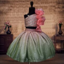 buy-girls-ombre-shimmer-crop-top-skirt