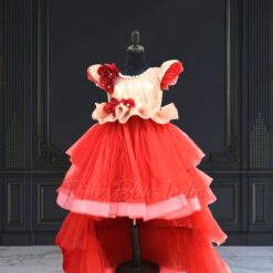 girls-birthday-red-high-low-peplum-dress