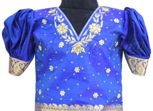 girl's-pavdai-pattu-lehenga-blouse-set-in-blue