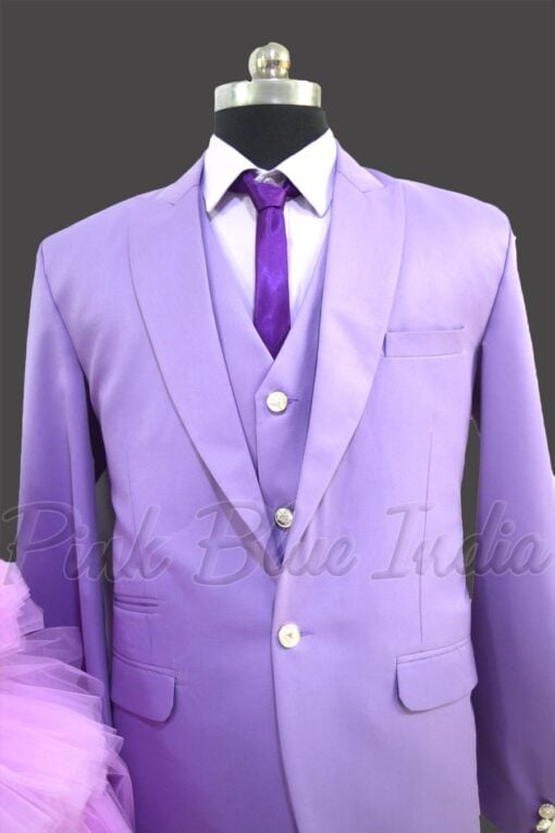 lavender-party-wear-family-combo-matching-set