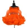 orange-ruffled-frock-for-girls-party