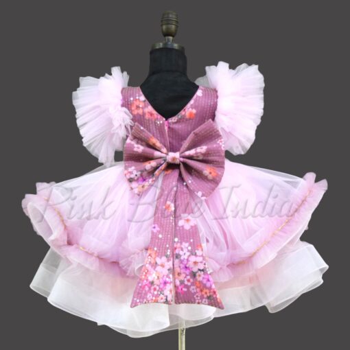 pink-designer-party-wear-net-ruffle-gown-online