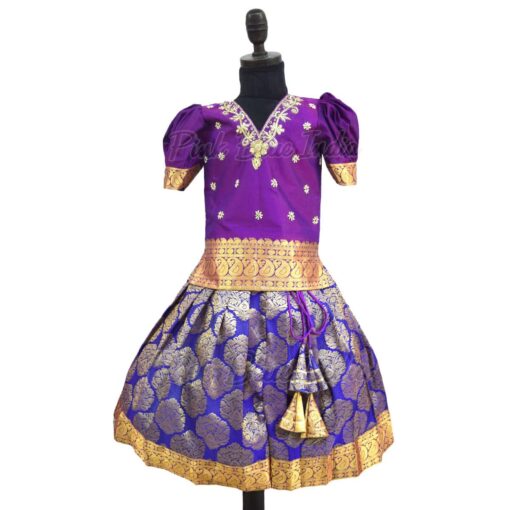 south-style-purple-baby-pattu-silk-lahanga-set
