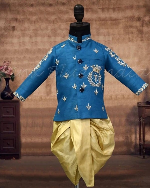 Kids sherwani dhoti set for boys festive wedding wear stylish traditional look